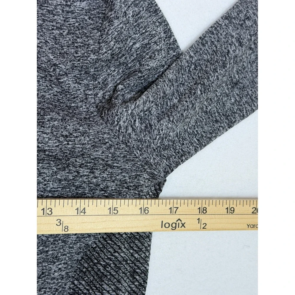 Nike Golf Dri‎ FIT Mens Gray Heather 1/4 Zip Long Sleeve Pullover Top M